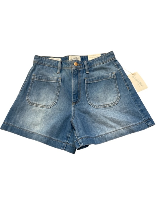 Universal Thread Pants - Universal Thread Medium Blue Denim Highest Rise A Line Jean Shorts